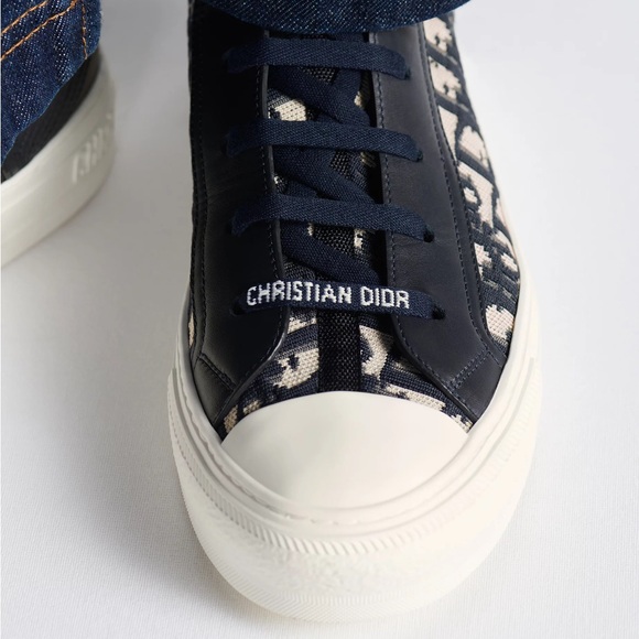 Christian Dior WALK ‘N’ DIOR trotter knit sneakers tennis shoes 39.5 9.5 - Picture 7 of 10